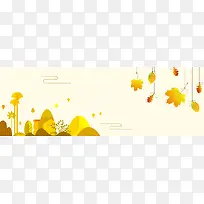 秋季秋冬秋装上新促销海报banner