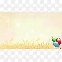 简约麦子海报背景素材