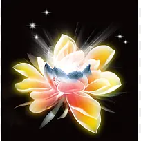 在花朵中绽放海报背景素材