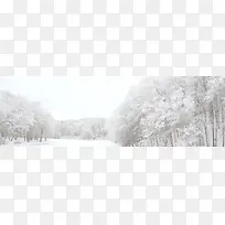 树林雪景