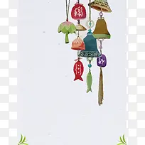 简约中国传统二十四节气立夏海报背景素材