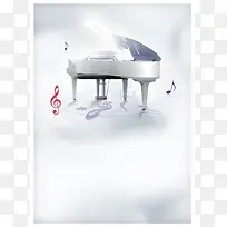 钢琴培训班海报背景