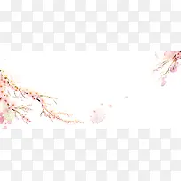 浅粉色花朵背景
