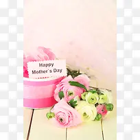 母亲节礼物与鲜花