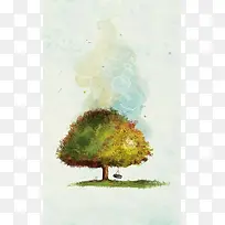 大树下的秋千海报设计