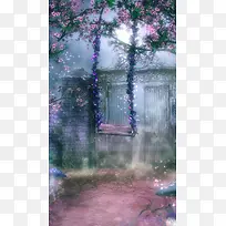 秋千H5背景