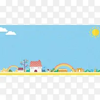 春季开学季新学期背景素材
