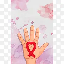 预防艾滋海报背景素材