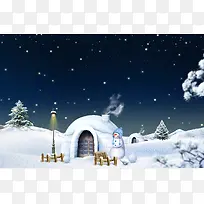冰雪背景