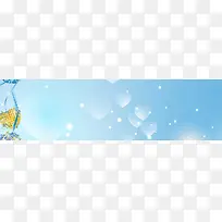 卡通清新节日贺卡背景banner