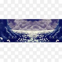 蒲公英海洋背景