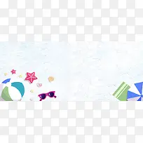 夏季清凉母婴用品促销banner