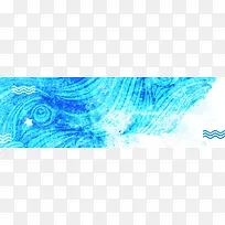 卡通梦幻蓝色banner背景