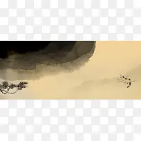油墨墨迹大尺寸banner背景