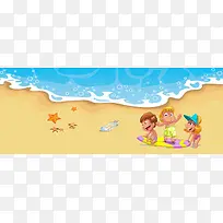 缤纷夏日清爽背景