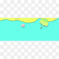 卡通素材背景banner