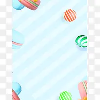 点心甜品卡通促销PSD分层背景
