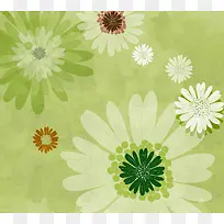 手绘水彩花朵花纹向日葵印刷背景