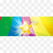 五彩星星背景图