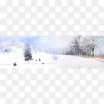 大雪场景图