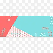 双11招新拼接手绘蓝色banner