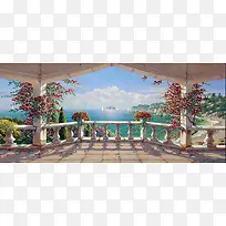 海边的梦幻亭子