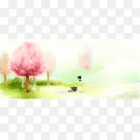 手绘背景