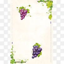葡萄水果海报背景