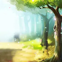 小清新卡通主图背景素材
