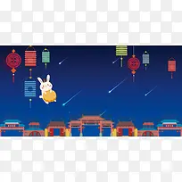 月饼促销海报背景素材