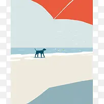 海滩旅游海报设计