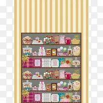 甜品展示海报背景素材