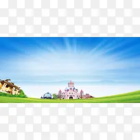 游乐场海报背景
