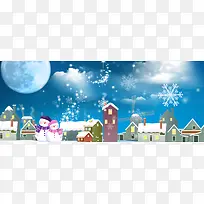 简约手绘唯美海报背景banner