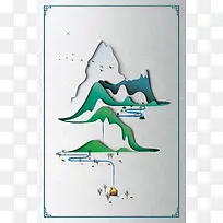 中国旅游海报背景