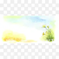 手绘花朵背景