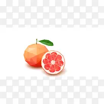 扁平橙子背景