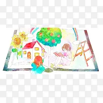 插画背景