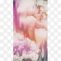 手绘梦幻抽象风景H5背景