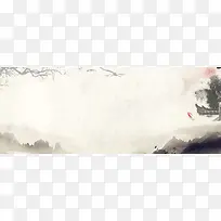 中国风水墨画海报背景