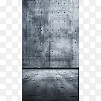 银色钢铁墙壁H5素材背景