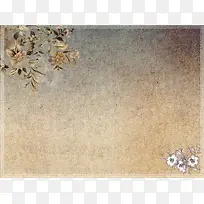 素色手绘花纹文艺背景素材