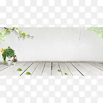 建材地板行业淡灰色主题淘宝banner