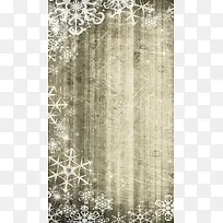 雪花边框灰色木质纹H5背景素材
