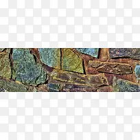 彩色的石头墙淘宝背景