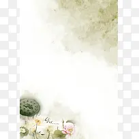 水墨画荷花背景图