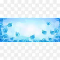 彩色树叶banner