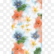 质感夏季泼墨花卉产品背景