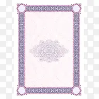 紫色花纹展板背景