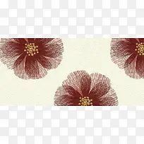 少女花朵花纹纹理图